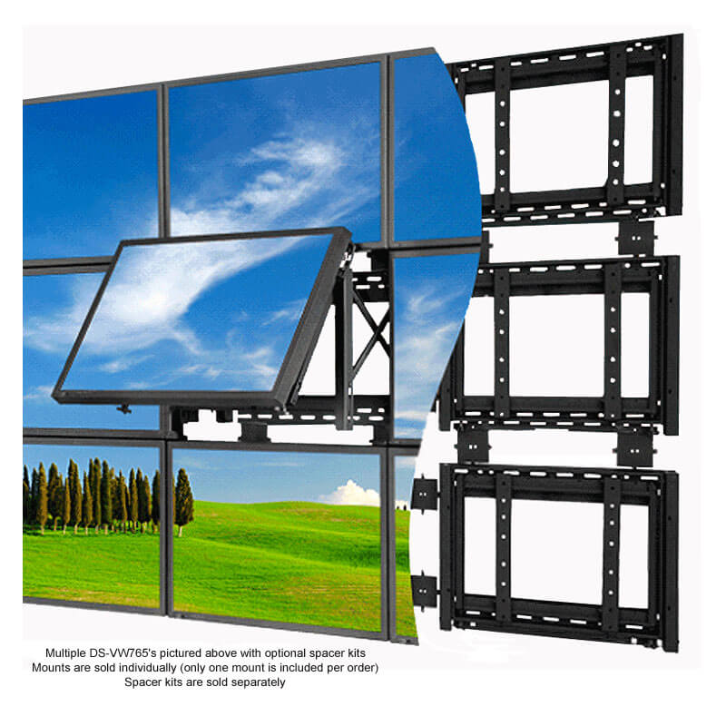 Peerless-AV DS-VW765-LAND Soporte con push y tilt para videowall